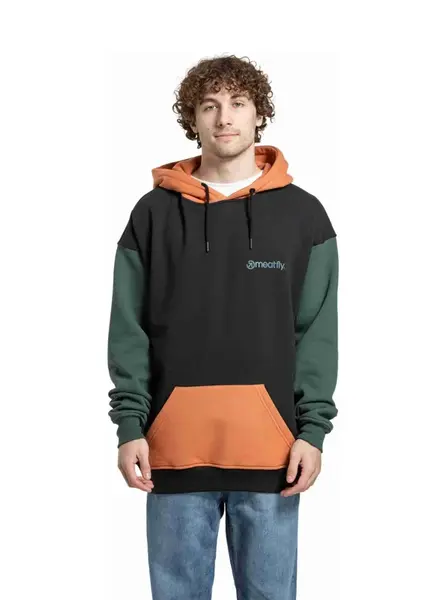 Meatfly unisex mikina Fry Green / Sunbrun | Zelená | Velikost M/L