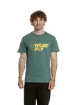Meatfly pánské tričko Revital Teal Green | Zelená | Velikost XXXL | 100% bavlna
