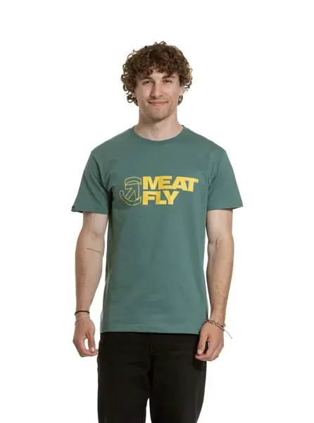 Meatfly pánské tričko Revital Teal Green | Zelená | Velikost XXXL | 100% bavlna