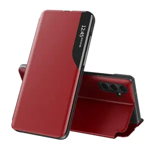 Eco Leather View Case, Samsung Galaxy S25 Plus, červené