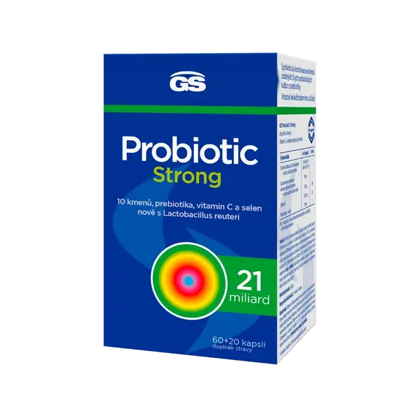 GS Probiotic Strong, 60+20 kapslí