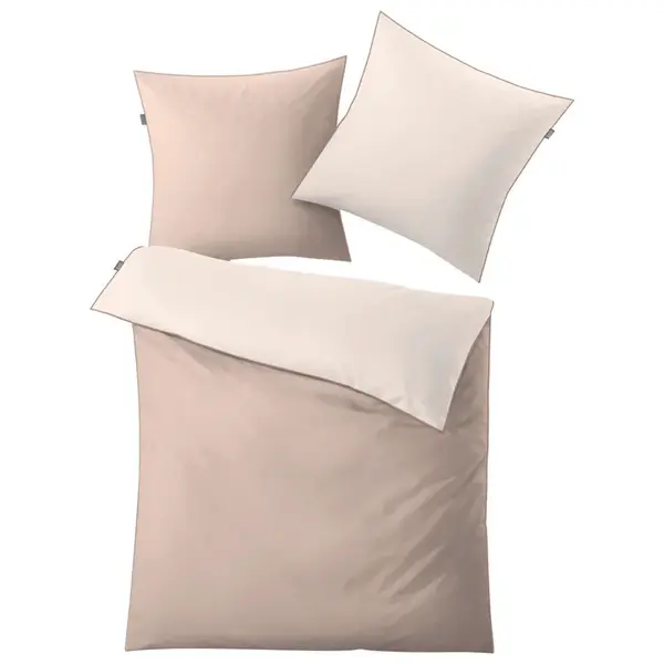 Kleine Wolke OBOUSTRANNÉ POVLEČENÍ, makosatén, béžová, 135/200 cm