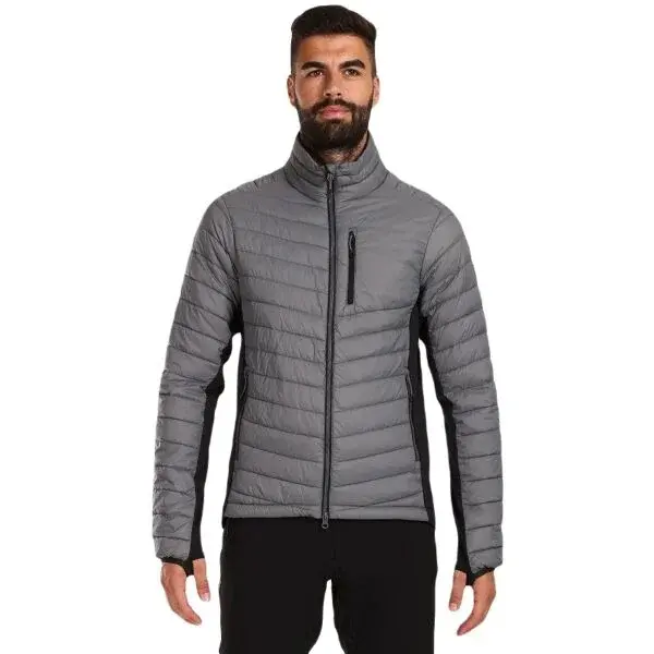 KILPI ACTIS Pánska zateplená bunda, sivá, veľkosť XXXL