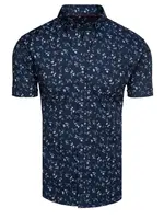 Koszula męska z krótkim rękawem granatowa Dstreet