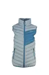 Dámská lehce zateplená vesta gts 503232 světle šedá/modrá m