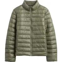 GAP V-FRCH LOGO LW PUFFER JKT Dámská prošívaná bunda, zelená, velikost
