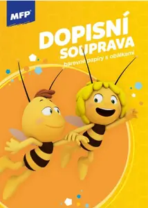 Dopisní papír barevný LUX 5+10 Včelka Mája