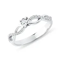 Zásnubný diamantový prsteň KLENOTA