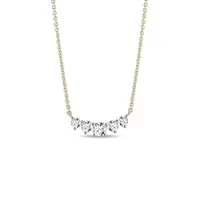 Luxusný náhrdelník zo žltého zlata s diamantmi KLENOTA