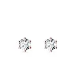 Diamantové napichovačky s priemerom 3,7 mm v ružovom zlate KLENOTA