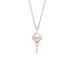 Náhrdelník klíček z růžového zlata s nápisem Love KLENOTA