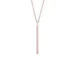 Náhrdelník s hladkou tyčinkou z růžového zlata KLENOTA