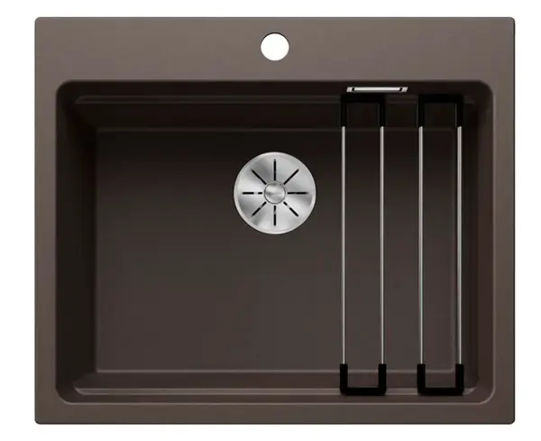 Blanco Etagon 6 - Silgranitový drez, 60x51 cm, s príslušenstvom, InFino, kávová 524548