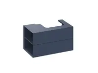 Ravak Lite - Umývadlová skrinka 80x45x43 cm, 2 zásuvky, Deepsea Blue X000001875