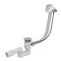 Alcadrain Odtokové súpravy - Vaňová odtoková a prepadová súprava s napúšťaním, dĺžka 800 mm, chróm A564CRM2-80