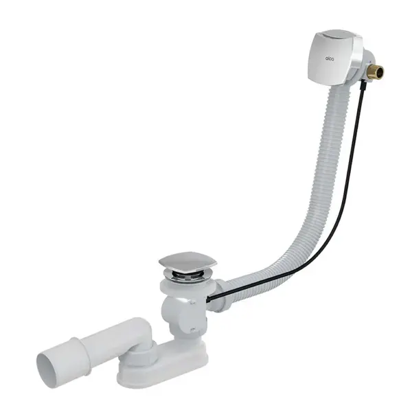 Alcadrain Odtokové súpravy - Vaňová odtoková a prepadová súprava s napúšťaním, dĺžka 800 mm, chróm A564CRM2-80