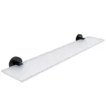 Nimco Unix - Polička, dĺžka 60 cm, matné sklo/matná čierna UNC 13091B-60-90