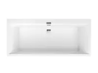 Villeroy & Boch Squaro Edge 12 - Vana Duo, 170x75 cm, Quaryl, bílá UBQ170SQE2DV-01