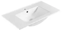 Sapho Slim - Umývadlo 81x46 cm, s prepadom, otvor na batériu, biela 1601-80