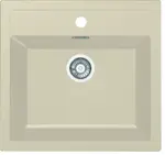 Franke Sirius - Tectonitový drez SID 610, 56x53 cm, béžová 143.0670.894