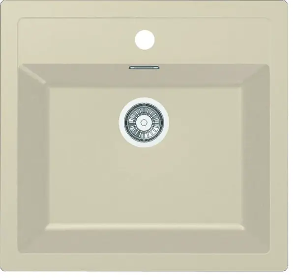 Franke Sirius - Tectonitový drez SID 610, 56x53 cm, béžová 143.0670.894