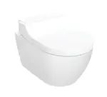 Geberit AquaClean - Elektronický bidet Tuma Comfort s keramikou, závěsný, TurboFlush, SoftClosing, KeraTect, sklo/bílá 146.290.SI.1