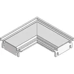 I-Drain Príslušenstvo - Rohový spojovací diel roštu, lesklý ID000009C3G