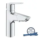 Grohe QuickFix Start - Umývadlová batéria s výsuvnou koncovkou a výpustom Push-Open, chróm 24205003