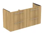 Ideal Standard i.Life A - Umývadlová skrinka, 63x120x44 cm, 4 zásuvky, prírodný dub T5513NX