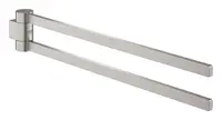 Grohe Selection - Dvojitý držiak na uteráky, otočný, supersteel 41063DC0