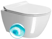 Sapho GSI Pura - Závesné WC, splachovanie Swirlflush, ExtraGlaze, biela 881611