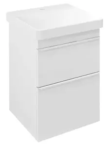 Sapho Sitia - Umývadlová skrinka 70x46x44 cm, 2 zásuvky, matná biela SI050-3131