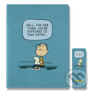 Moleskine  -  zošit Peanuts (modrý) (veľký, linajkovaný)