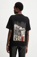 Bavlněné tričko Guess dámské, černá barva, W5BI22 I3Z14