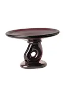 Dekorativní podnos ferm LIVING Damo Glass Centrepiece 21 cm vínová barva