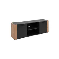 MID.YOU NÍZKÁ KOMODA, antracitová, dub artisan, 138/47,5/34,5 cm