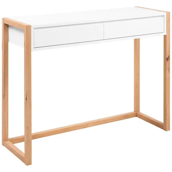 MID.YOU KONZOLOVÝ STOLEK, bílá, dub artisan, 100/35/75 cm