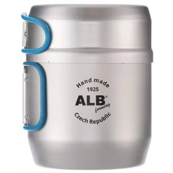 ALB MATTERHORN Súprava hliníkových nádob s povrchovou úpravou pre jednu osobu, strieborná, veľkosť