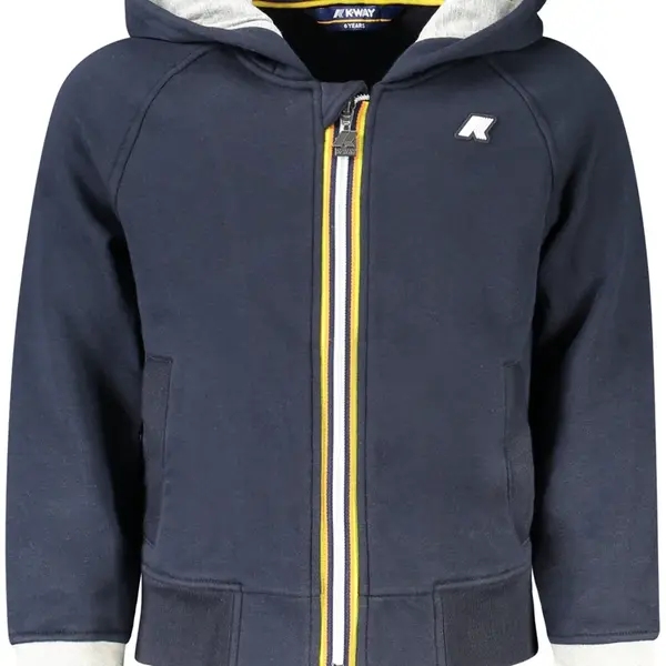 K-WAY MEN'S ZIP-UP SWEATSHIRT BLUE