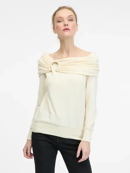 Cream women's long-sleeved T-shirt ORSAY - Women's