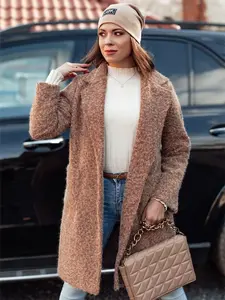 Dámsky kabát MOODLAY baranek béžový