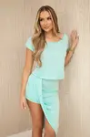 Asymmetrical dress mint