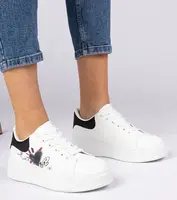 Gemre Bielo-čierne tenisky športové dámske Zelinda