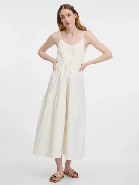 Cream women's midi dress ORSAY - Women's