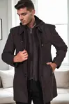 PLT8335 DEWBERRY MEN'S COAT-DIAGONAL BLACK-ANTHRACITE-3