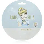 Mad Beauty Disney Princess Cinderella zklidňující plátýnková maska s vůní levandule 25 ml