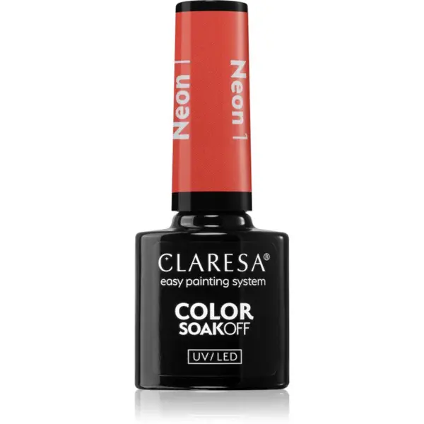 Claresa SoakOff UV/LED Color Neon gelový lak na nehty odstín 1 5 g