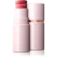 Revolution Skin Silk Blush Stick krémová tvářenka v tyčince odstín Rose Nude Pink 4.5 g
