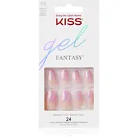 KISS Gel Fantasy Ready to Wear Gel umělé nehty Winter Sparks 24 ks