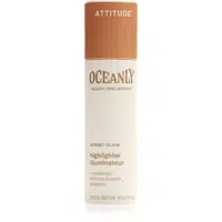 Attitude Oceanly Plastic Free Makeup tuhý krémový rozjasňovač odstín Sunset Glow 8.5 g